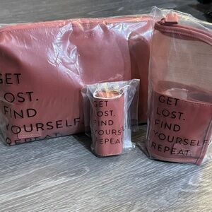 NWT-Beis X Rare Beauty-makeup pouch and case set in Worth